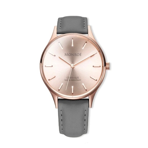Monroé Accessories - NIB - Rose Gold Leather Band Watch